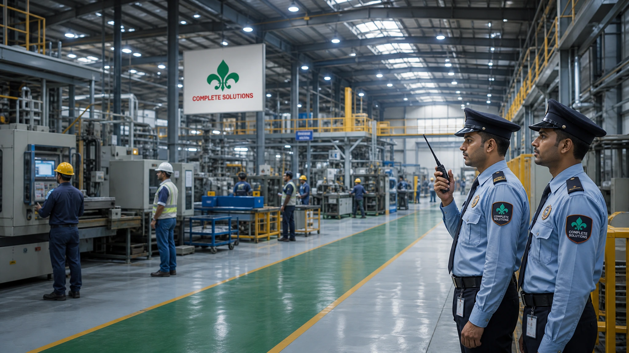 Industrial manufacturing floor